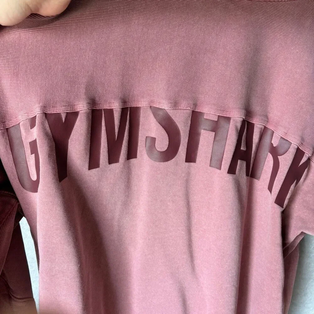 Gymshark Power Washed Hoodie Oversized Rose Brown Men’s size XXL Big and Tall - Picture 6 of 8
